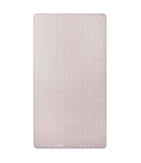 Satin Bed Sheet „Seashell Pink Stripe Satin flat sheet“. Flat sheets