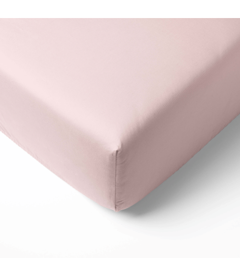 Satin fitted sheet "Classic pink fitted sheet". Fitted sheets 90x200
