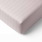 Satin fitted sheet "Seashell Pink Stripe Satin fitted sheet". Fitted sheets 160x200, 90x200 cm, 140x200 cm, 160x200 cm, 180x200 cm