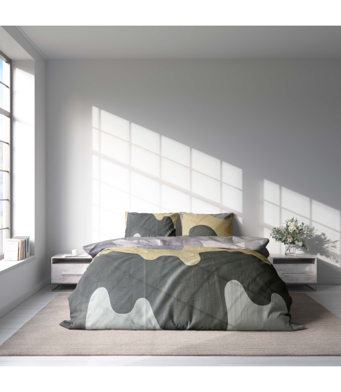 Premium Sateen Bedding Set „Artistic“. Satin bedding sets