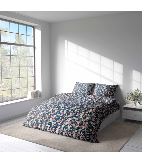 Premium Sateen Bedding Set „Bouquet“. Satin bedding sets