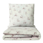 Premium Sateen Bedding Set „Bruin“. Patterned bedding sets, 140x200 cm. Adorable kids bedding set with a light background featuring cute little brown bears, perfect for a cozy and charming bedroom.