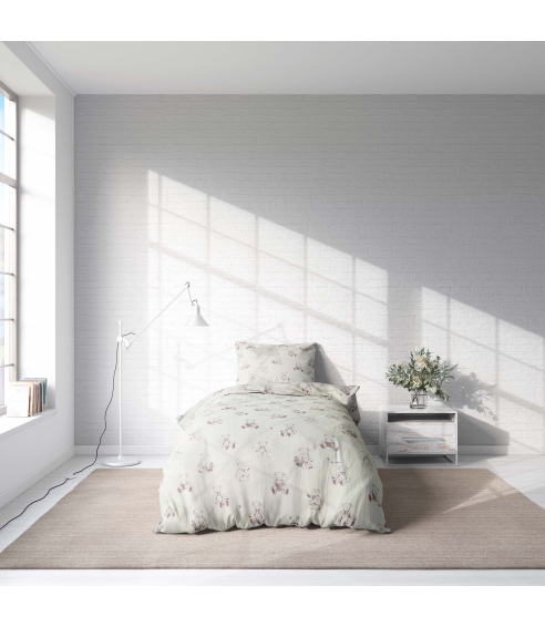 Premium Sateen Bedding Set „Bruin“. Satin bedding sets