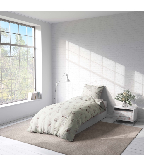 Premium Sateen Bedding Set „Bruin“. Satin bedding sets