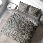 Premium Sateen Bedding Set „Delicate“. Bedding sets with plants, 140x200 cm