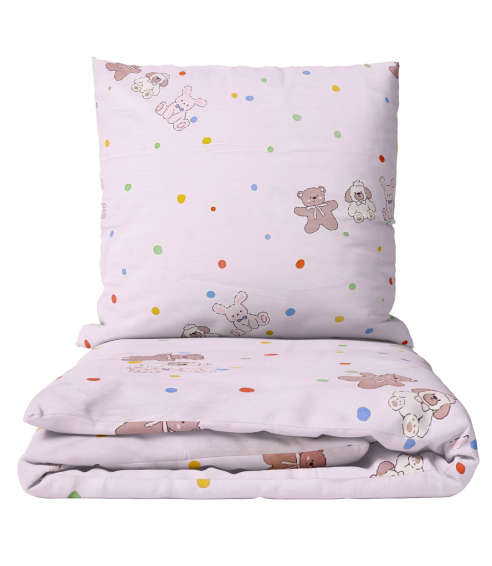 Premium Sateen Bedding Set „Dreamy Dots“. Satin bedding sets