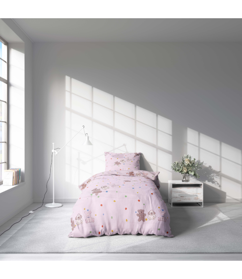 Premium Sateen Bedding Set „Dreamy Dots“. Satin bedding sets
