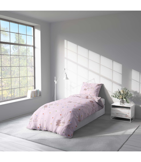 Premium Sateen Bedding Set „Dreamy Dots“. Satin bedding sets