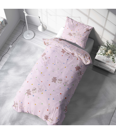Premium Sateen Bedding Set „Dreamy Dots“. Satin bedding sets