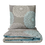 Sateen Bedding Set „Medallions“. Bedding sets 155x200, 140x200 cm, 150x200 cm, 160x200 cm, 180x200 cm, 200x200 cm, 200x220 cm