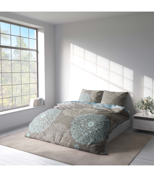 Sateen Bedding Set „Medallions“. Satin bedding sets