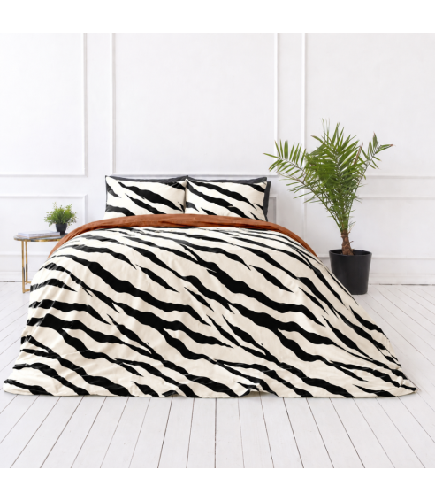 Sateen Bedding Set „Exotic Zebra“. Satin bedding sets