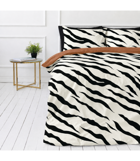 Sateen Bedding Set „Exotic Zebra“. Satin bedding sets