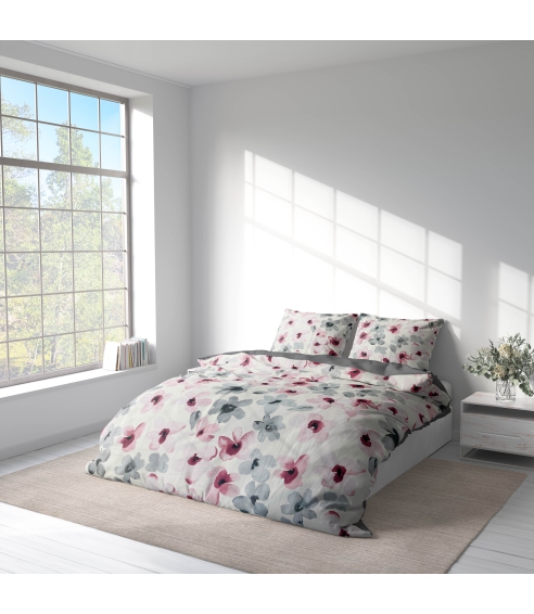 Premium Sateen Bedding Set „Floral“. Satin bedding sets