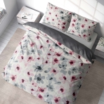 Premium Sateen Bedding Set „Floral“. Bedding sets with plants, 140x200 cm, 160x200 cm, 200x200 cm, 200x220 cm