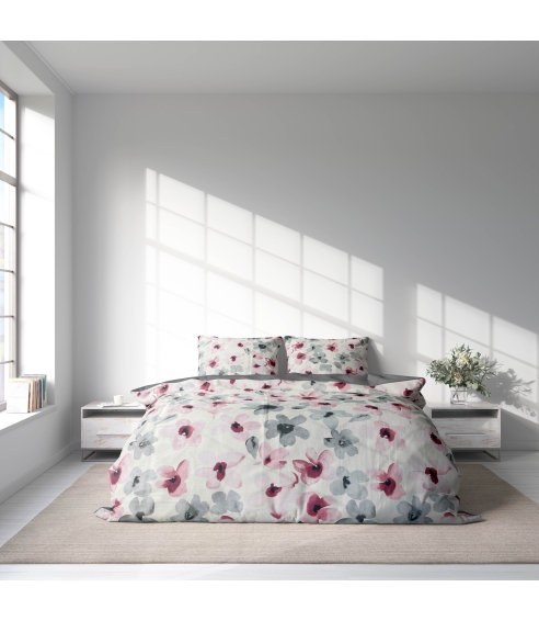 Premium Sateen Bedding Set „Floral“. Satin bedding sets