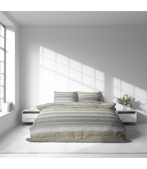 Premium Sateen Bedding Set „Lineplay“. Satin bedding sets