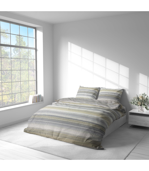 Premium Sateen Bedding Set „Lineplay“. Satin bedding sets