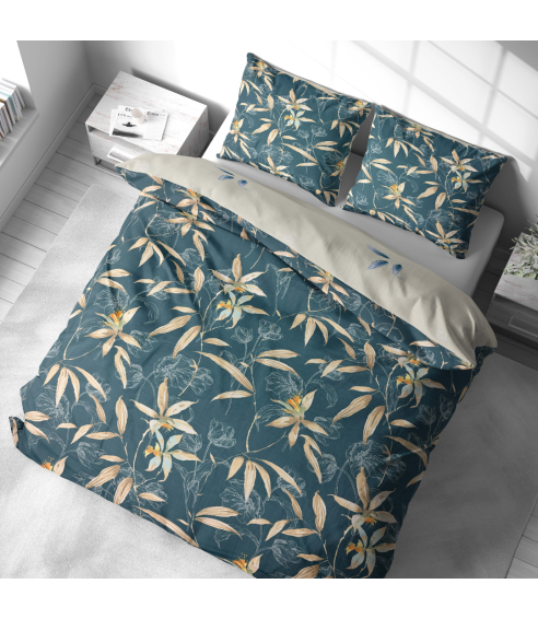 Sateen Bedding Set „Myrtle Tangle“. Satin bedding sets