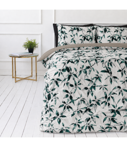 Sateen Bedding Set „Nature’s Sketch“. Satin bedding sets