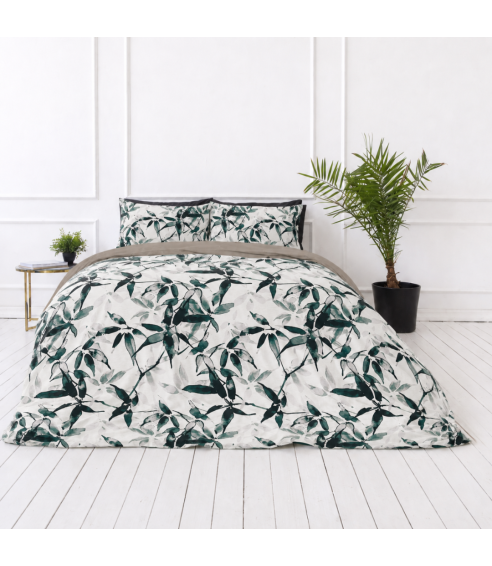 Sateen Bedding Set „Nature’s Sketch“. Satin bedding sets