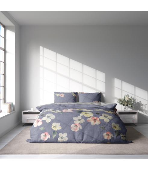 Sateen Bedding Set „Petals“. Satin bedding sets
