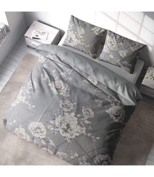 Sateen Bedding Set „Pivoine“. Satin bedding sets