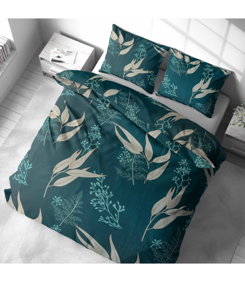 Sateen Bedding Set „Premium Verdure“. Satin bedding sets