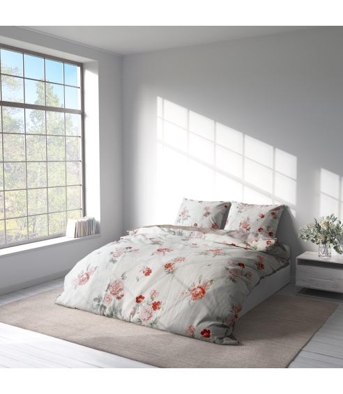 Sateen Bedding Set „Pure Romance“. Satin bedding sets