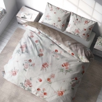 Sateen Bedding Set „Pure Romance“. Bedding sets with plants, 200x220 cm