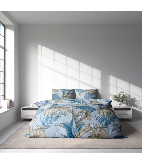 Sateen Bedding Set „Rainforest“. Satin bedding sets