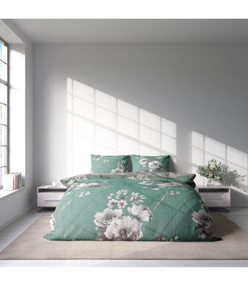 Sateen Bedding Set „Sage Whisper“. Satin bedding sets
