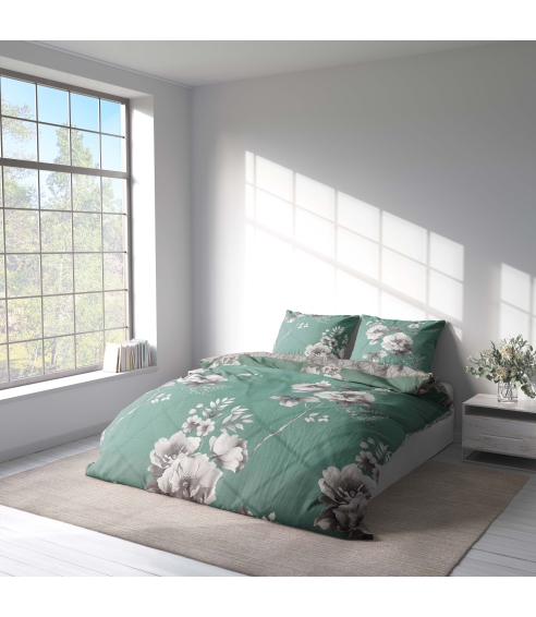 Sateen Bedding Set „Sage Whisper“. Satin bedding sets