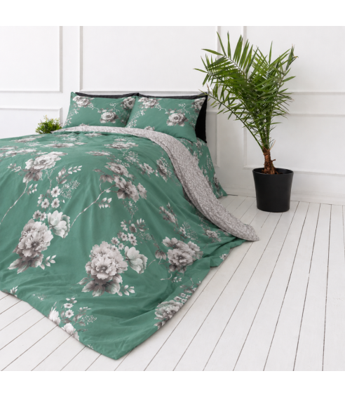Sateen Bedding Set „Sage Whisper“. Satin bedding sets