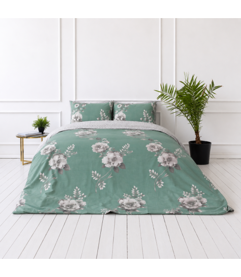 Sateen Bedding Set „Sage Whisper“. Satin bedding sets