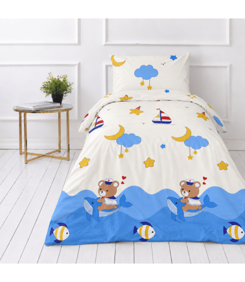 Premium Sateen Bedding Set "Sailor“. Satin bedding sets