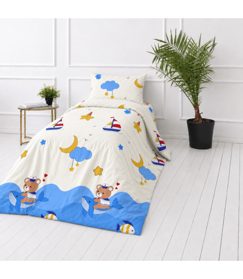 Premium Sateen Bedding Set "Sailor“. Satin bedding sets
