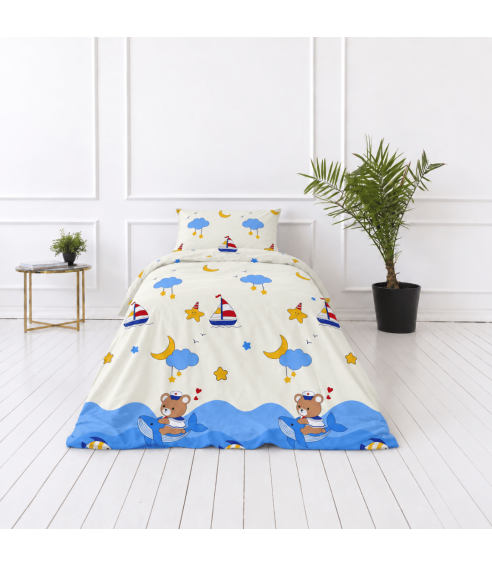 Premium Sateen Bedding Set "Sailor“. Satin bedding sets