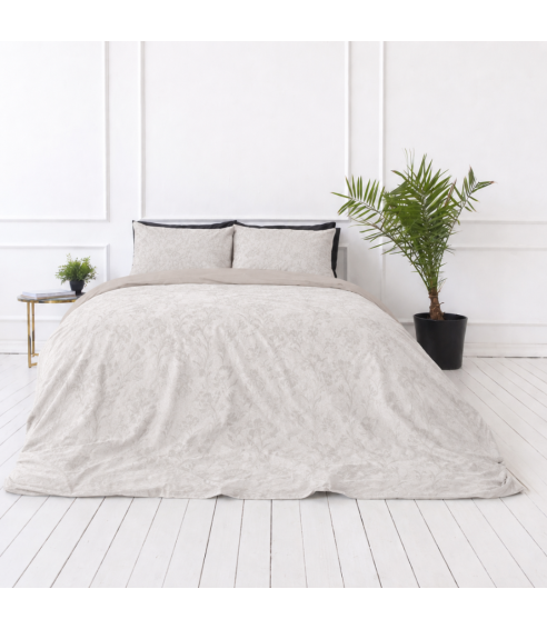 Sateen Bedding Set „Sand Damask“. Satin bedding sets