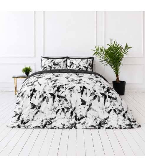 Sateen Bedding Set „Smoky Petals“. Satin bedding sets