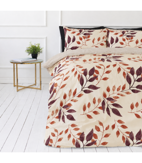 Sateen Bedding Set „Terracotta“. Satin bedding sets