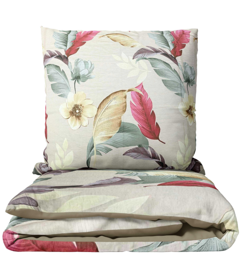 Sateen Bedding Set „Tropical Muse“. Satin bedding sets