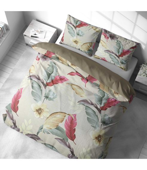 Sateen Bedding Set „Tropical Muse“. Satin bedding sets