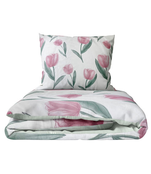 Sateen Bedding Set „Tuliplace“. Satin bedding sets