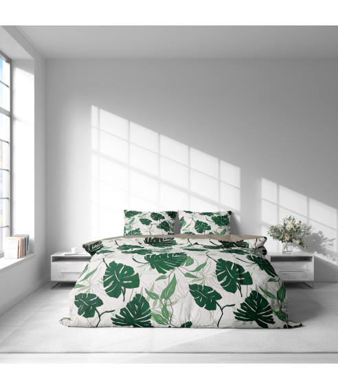 Sateen Bedding Set „Urban Jungle“. Satin bedding sets