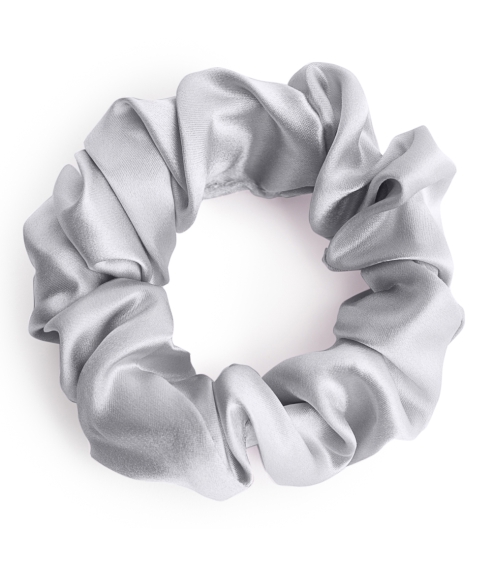 Silk hair scrunchies "Platinum". Hair scrunchies