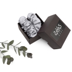 Silk hair scrunchies "Platinum". Jewelry. Stylish and gentle silk scrunchie for daily wear.