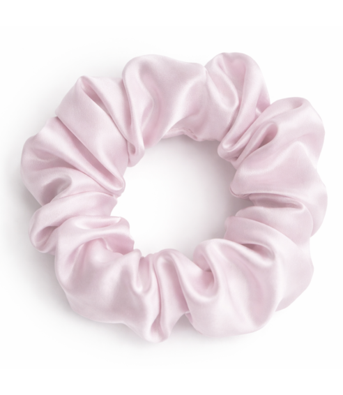 Silk hair scrunchies "Luxe Pink". Hair scrunchies