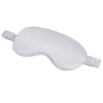 Silk Sleep Mask „Platinum“. Jewelry. White silk sleep mask