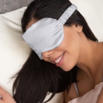 Silk Sleep Mask „Platinum“. Jewelry. Silk eye mask for restful sleep